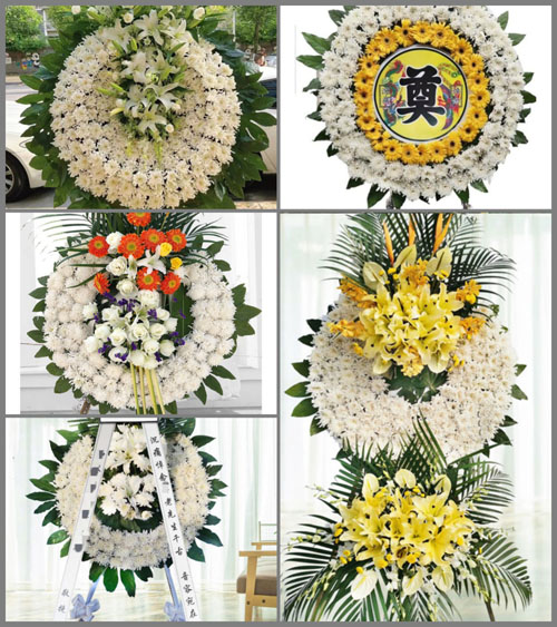 山东青岛平度市明村镇前房家村花圈速递